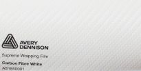 Supreme Wrapping Film Carbon Fibre White