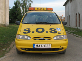 Ford Galaxy 2000, SOS autómentő  autómatricázás, autó matricázás (MMM Trans Kft.)