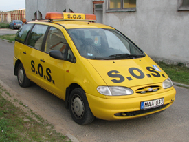 Ford Galaxy 2000, SOS autómentő  autómatricázás, autó matricázás (MMM Trans Kft.)