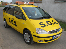Ford Galaxy 2004, SOS autómentő  autómatricázás, autó matricázás (MMM Trans Kft.)