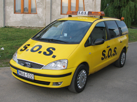 Ford Galaxy 2004, SOS autómentő  autómatricázás, autó matricázás (MMM Trans Kft.)