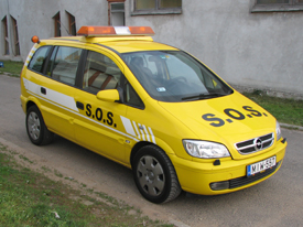 Opel Zafira 2005, SOS autómentő  autómatricázás, autó matricázás (MMM Trans Kft.) 