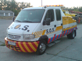 Renault Mascott , SOS autómentő  autómatricázás, autó matricázás (Mobile Truck Kft.) 