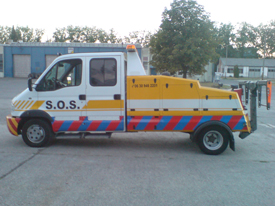 Renault Mascott , SOS autómentő  autómatricázás, autó matricázás (Mobile Truck Kft.) 