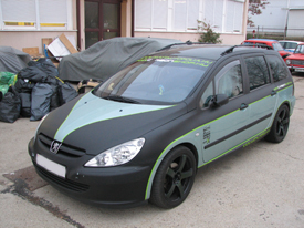 Peugeot 307 SW, carbonshop és mattautofolia.hu  autómatricázás, autó matricázás V1.0