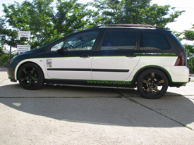 Peugeot 307 SW, mattautofolia.hu és carbonshop  autómatricázás, autó matricázás V2.0 