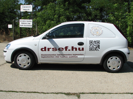 Dr. Sef Opel Corsa Van autó matricázás, autó matricázás