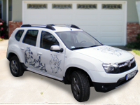 Dacia Duster kolibri  autómatricázás, autó matricázás