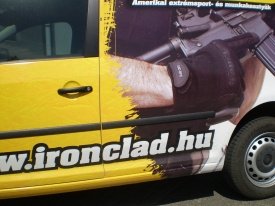 Ironclad nyomtatott teljesen becsomagolt autómatricázás, autó matricázás