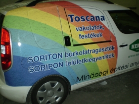 Kemikál nyomtatott  autómatricázás, autó matricázás
