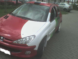 Peugeot 307 Takács G. Rally autó matricázás, autó matricázás
