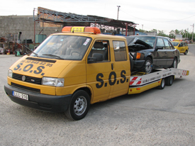 Volkswagen Transporter T4 SOS autómentő  autómatricázás, autó matricázás (MMM Trans Kft.) 1
