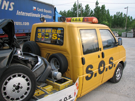 Volkswagen Transporter T4 SOS autómentő  autómatricázás, autó matricázás (MMM Trans Kft.) 4