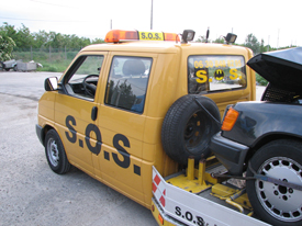 Volkswagen Transporter T4 SOS autómentő  autómatricázás, autó matricázás (MMM Trans Kft.) 6