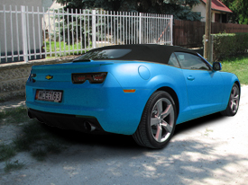 Chevrolet Camaro fóliázás: matt kék karosszéria fóliázás 3