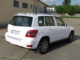 Mercedes GLK fóliázás: fényes fehér karosszéria fóliázás 7