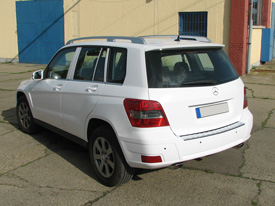 Mercedes GLK fóliázás: fényes fehér karosszéria fóliázás 9