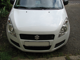 Suzuki Splash gyöngyházfehér karosszéria fóliázás 1