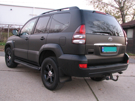 Toyota Land Crusier fóliázás: matt fekete karosszéria fóliázás 9